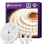 HitLights Neutral White LED Strip Lights, UL-Listed Premium High Density 2835-16.4 Feet, 600 LEDs...