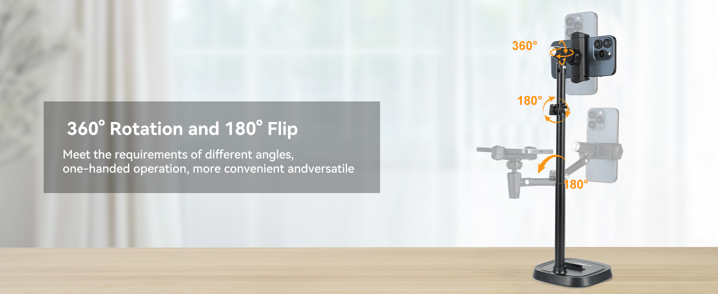 UTEBIT Adjustable Phone Stand for Desk