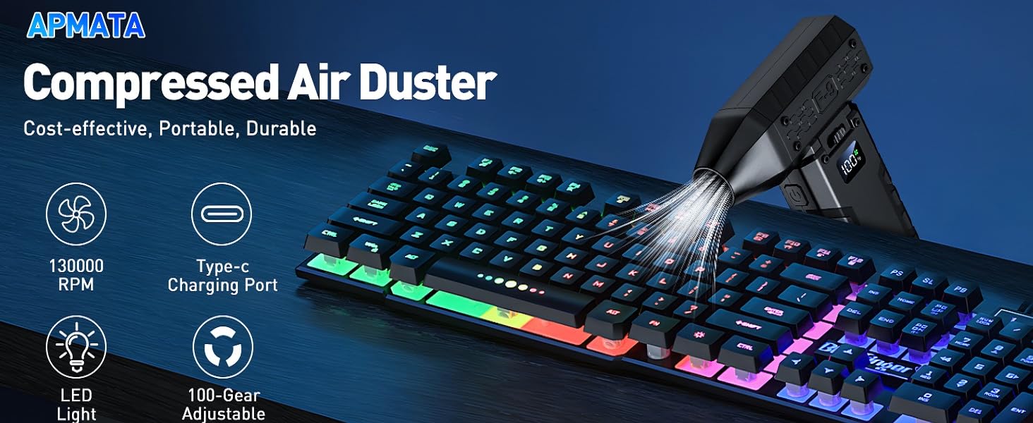 electric air duster air blower keyboard hand blower car cleaning kit keyboard cleaner