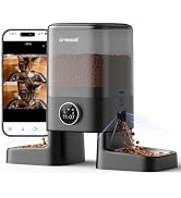 oneisall Automatic Cat Feeder with Camera for 2 Cats, 1080P HD Night Vision, 20 Cups/5L Cat Feede...