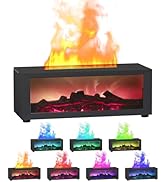 Flame Oil Diffuser, Aromatherapy Diffuser Ultrasonic Cool Mist Flame Diffuser Humidifier, 150ml F...