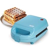 Tasty Mini Nonstick Waffle Maker, Perfect for Individual Waffles, Hash Browns, Brownies and more,...