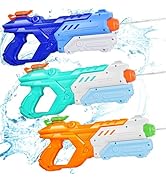 Quanquer Water Guns for Kids Adults - 3 Pack Super Squirt Water Toy Gun 600CC High Capacity Long ...