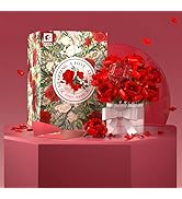 CODE FLORIST Rose Bouquet Building Kit,Forever Rose Artificial Flowers with Gift Box,Valentine's ...