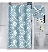 Yimobra Shower Curtain, Small Half Size Stall Shower Curtain 36 x 72 Inch, Geometric Modern &amp; Chi...