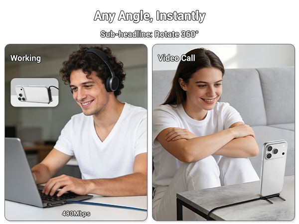 Invisible Holder Charger Cable