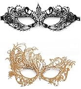 TFTSR Masquerade Masks for Women Couples,Men Mardi Gras Masks,Girls Black Gold Lace Masks,Adults ...