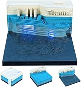 3D Time Piece Calendar, 2026 Desk Calendar With LED Light, 3d Memo Pad Creative Desk Calendar, Ch...