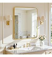 Antok Wall Mirror, 22"x30" Bathroom Vanity Mirror, Anti-Rust HD Tempered Glass, Wall Mounted Mirr...
