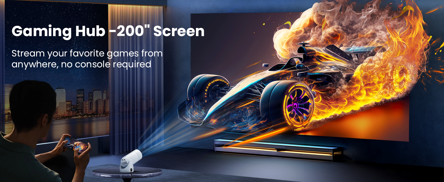 Projector with WiFi/Bluetooth