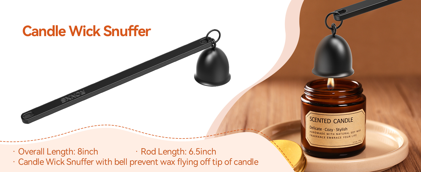 A candle snuffeer quickly extinguishes flames.