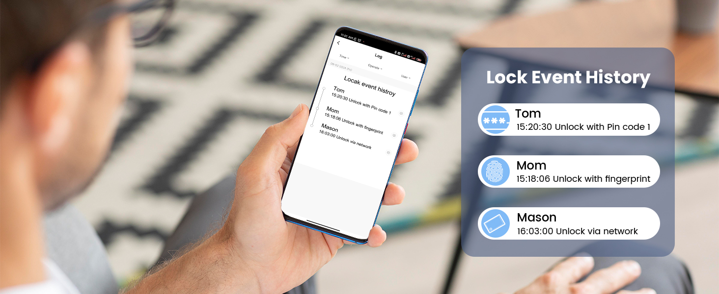 smart door lock with app