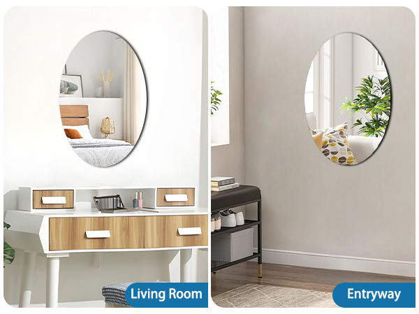 Small Oval Mirror