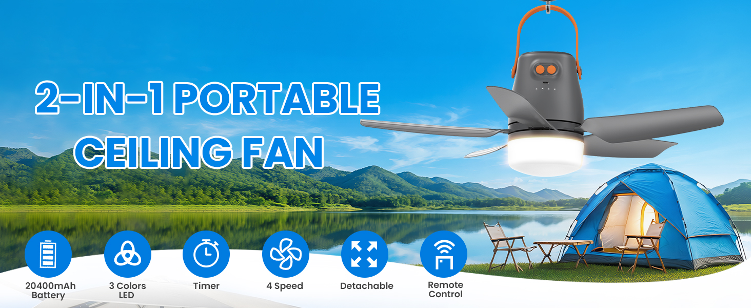 battery operated ceiling fan