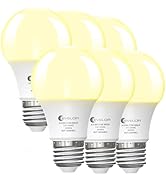 evelor A19 LED Light Bulbs,60 Watt Equivalent Soft White 2700K with E26 Base,Efficient 9W,800 Lum...