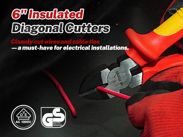 6&amp;amp;#34; Insulated Diagonal Cutters