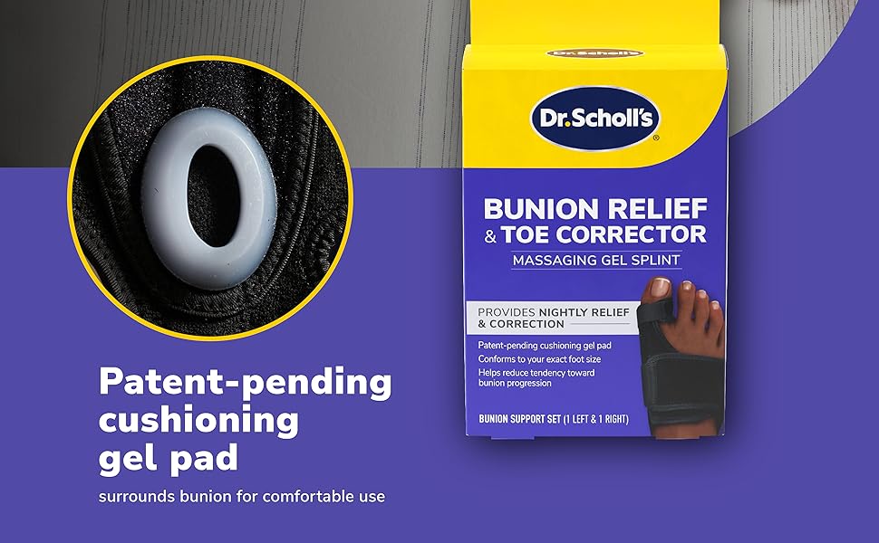 Dr Scholl&amp;#39;s Bunion Corrector Packaging and Cushioning Gel Pad