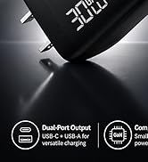 30W GaN USB C Charger, PD 3.0 for iPhone 17/16/15, Dual Port (C&amp;A) Fast Charging Block with 5ft C...