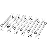 Jetech 9/16 inch Combination Wrench (12 Pack) - Durable SAE Inch Cr-V Steel High Strength Spanner...