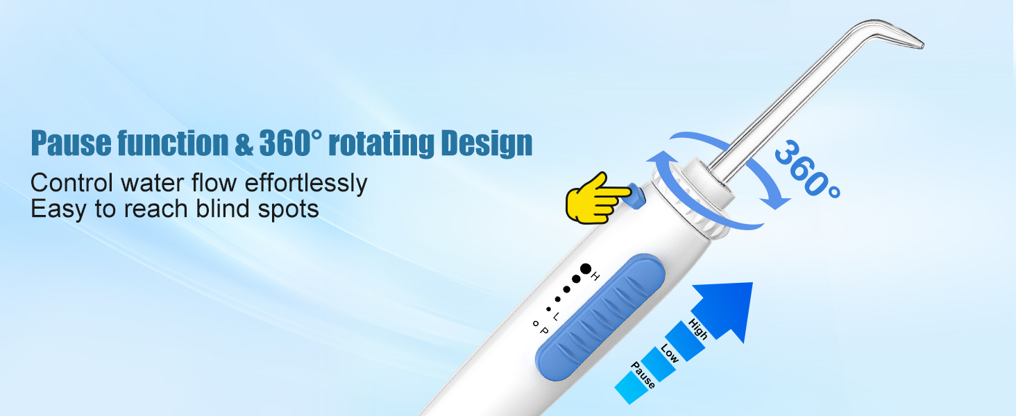 360 rotating and control water flow effortlessly