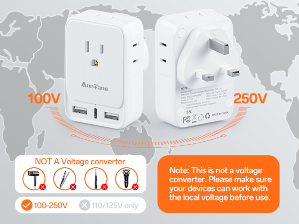 us to UK plug adapter