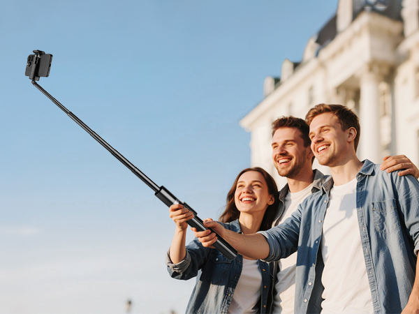long selfie stick tripod