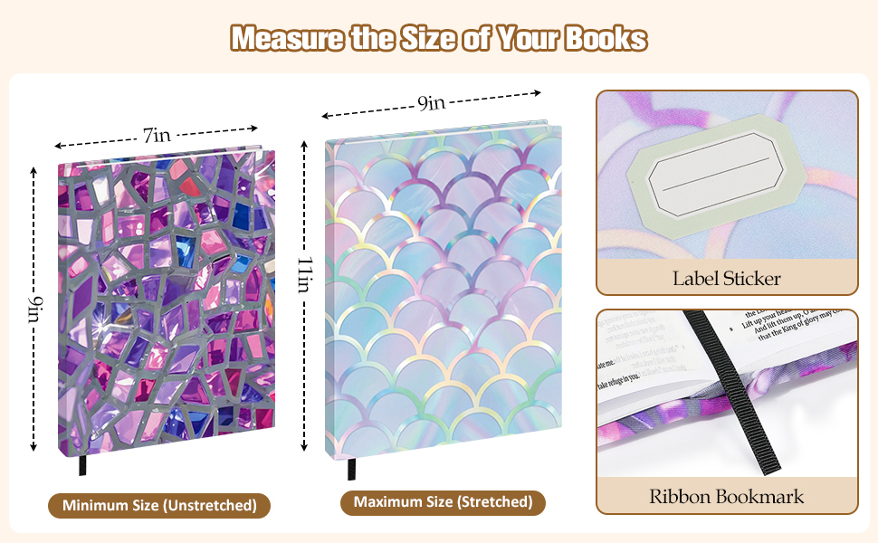 stretchable book protector