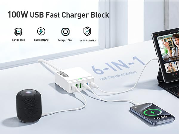 100w usb c charger block