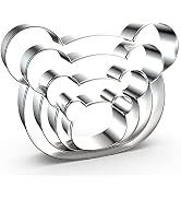 Teddy Bear Head Cookie Cutter Set Large - 5