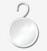 MIRRORVANA Hangable Round Fogless Shower Shaving Mirror with 360° Swivel Rotatable