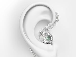 M6 In-Ear Sports Headset with Memory Wire and 3-button Remote