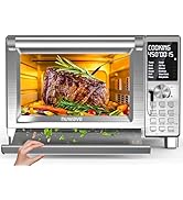 Nuwave Bravo XL Pro Air Fryer Toaster Oven, Improved 100% Super Convection, Quicker &amp; Crispier Re...