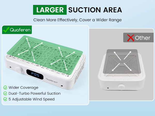 nail dust collector nail tech professional portable vacuum quiet fan gel vent filter women 