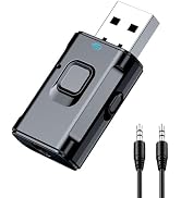 USB Bluetooth Adapter for Car, Bluetooth Transmitter Receiver for TV, Stereo, Headphone, PC, TSNA...