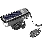 ROCKBROS Bike Front Light with Horn USB Rechargeable Bike Headlight Front Bicycle Light for Night...