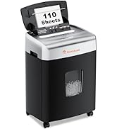 Bonsaii Paper Shredder for Office, 110-Sheet Autofeed Heavy Duty Shredder for Home Office Use, 30...
