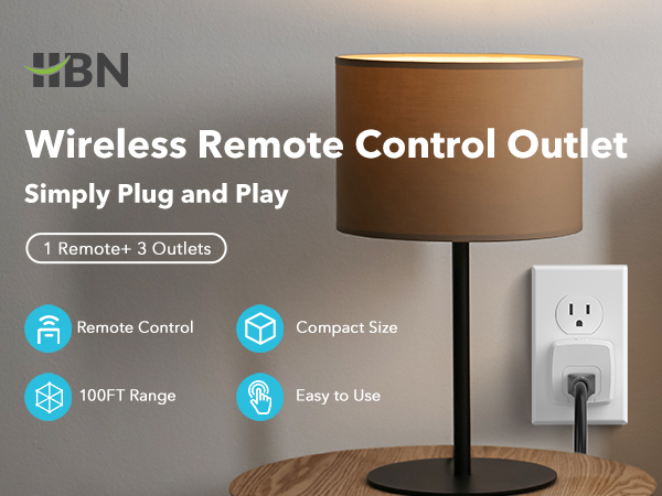 Wireless Remote Control Outlet