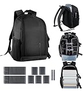 EMART Camera Bag Backpack Professional for DSLR/SLR Mirrorless Camera Accessories with Waterproof...
