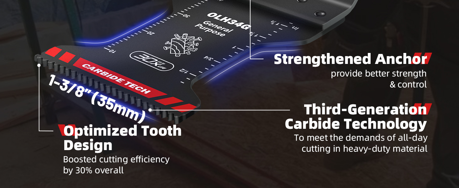 EZARC Carbide Oscillating Saw Blades General Purpose