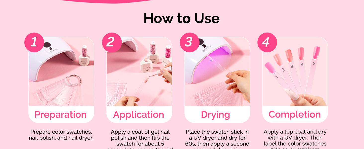 Nail Swatch Sticks