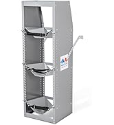 TR-3-46 Refrigerant Tank Rack Steel Freon Tank Holder Rack Shelving Storage with Top Shelf for Ca...