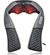 Medcursor Neck Massager, Portable Electric Shiatsu Back Massage Device with Heat, Deep Tissue 3D ...