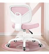 Primy Kids Desk Chair, Pink Study Chair for Boys Girls with Height Adjustable, Swivel Mesh Task S...