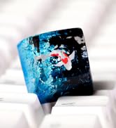 Koi Fish Artisan Resin Keycap