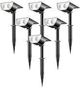 Linkind StarRayS Outdoor Lights Waterproof IP67, 2-in-1 Solar Spot Lights, Daylight White Landsca...