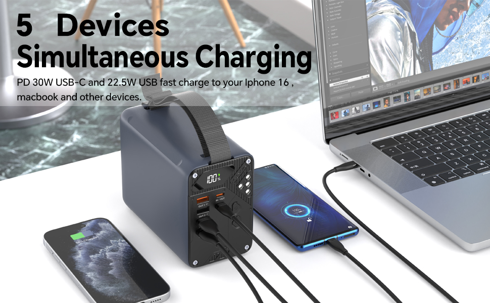 80000mAh Power Station Battery Pack