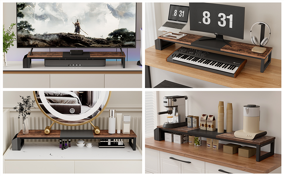 Multi-function monitor stand