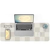 Non-Slip Desk mat, Mouse Pad, Waterproof PU Leather Desk Protector, Large Desk Blotter, Easy Clea...