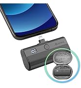 Alpatronix Mini Portable Charger for iPhone 5000mAh LCD Display Ultra-Compact Battery Fast Chargi...