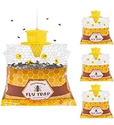 4 Pack Fly Traps Outdoor Hanging for Patio, Flies Bags Outdoor Disposable with 30g Bait, Bug Fly ...